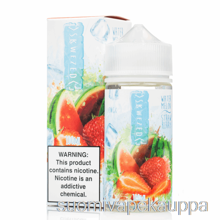 Vape Nesteet Jää Vesimeloni Mansikka - Skwezed - 100ml 0mg